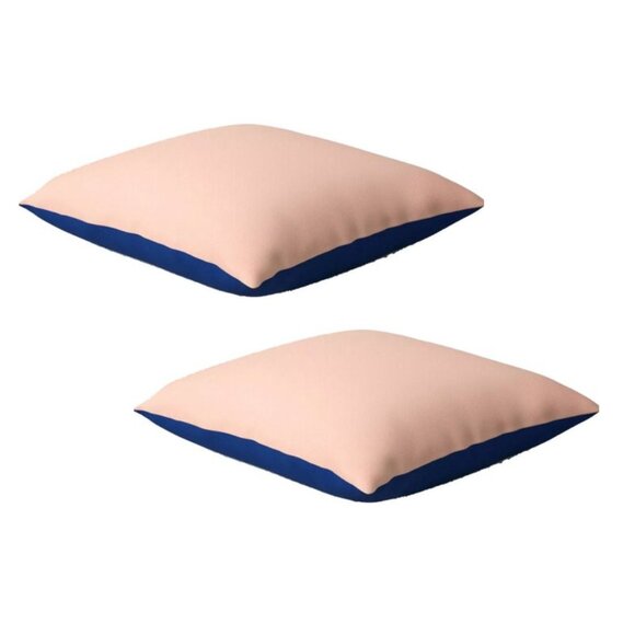 Room Essentials OUTDOOR Porch Pillows Set of 2 Solid Reversible Throw Pillow NWT - Picture 1 of 6